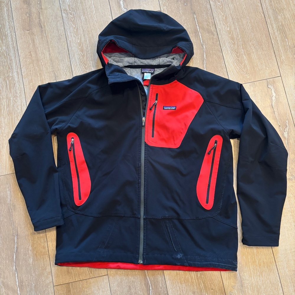 Patagonia  Winter Guide Jacket XL Black/Red Rare Polartec R2 Fleece Lining